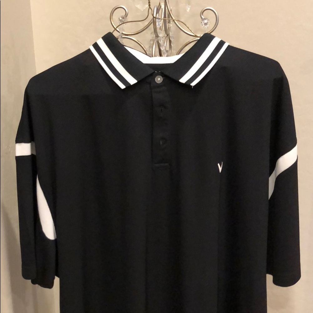 2XLT Callaway black sport polo 100%Poly NWOT